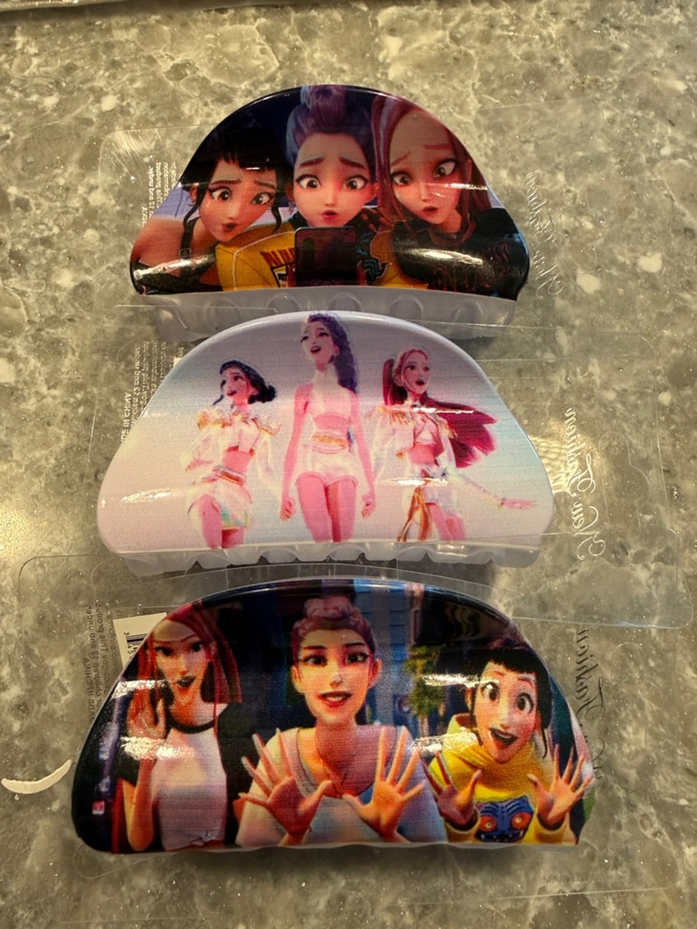 K POP Hair Clips 3 Set